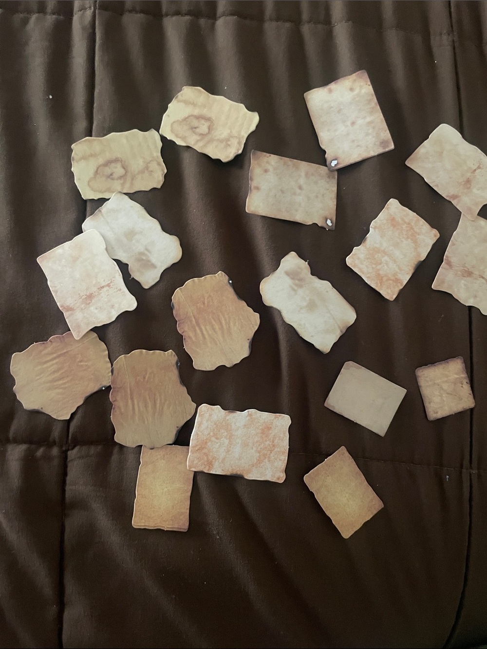 Old Vintatge & Burnt Paper Stickers (Lot of 23)